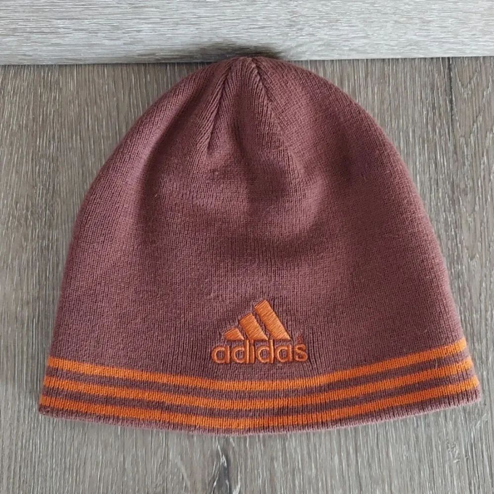 Adidas Brown and Orange Beanie